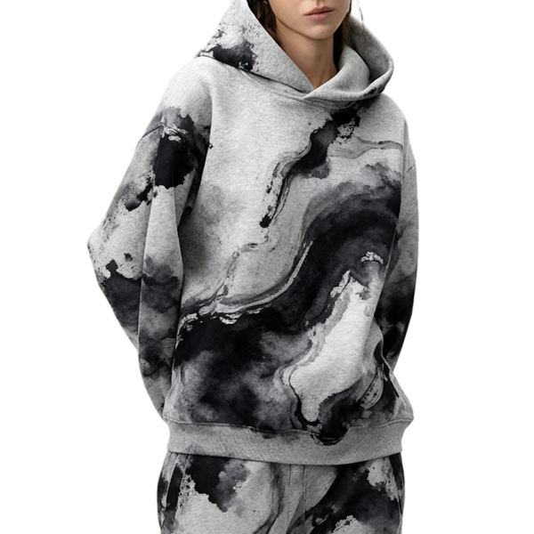 350g Cotton-Linen Heavyweight Oversized Blank Hoodie