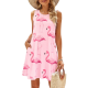 Women's Floral Swing Sundress Beachwear